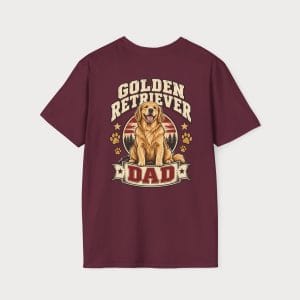 Golden Retriever Dad T-Shirt — Retro Dog Dad Tee