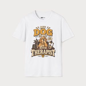 My Dog Is My Therapist T-Shirt – Funny Dog Lover Graphic Tee