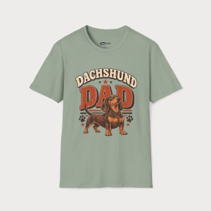 Dachshund Dad T-Shirt — Vintage Retro Sausage Dog Tee for Dog Lovers