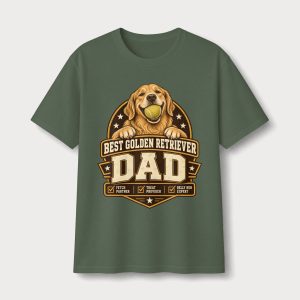 Best Golden Retriever Dad T-Shirt — Father’s Day Dog Dad Tee